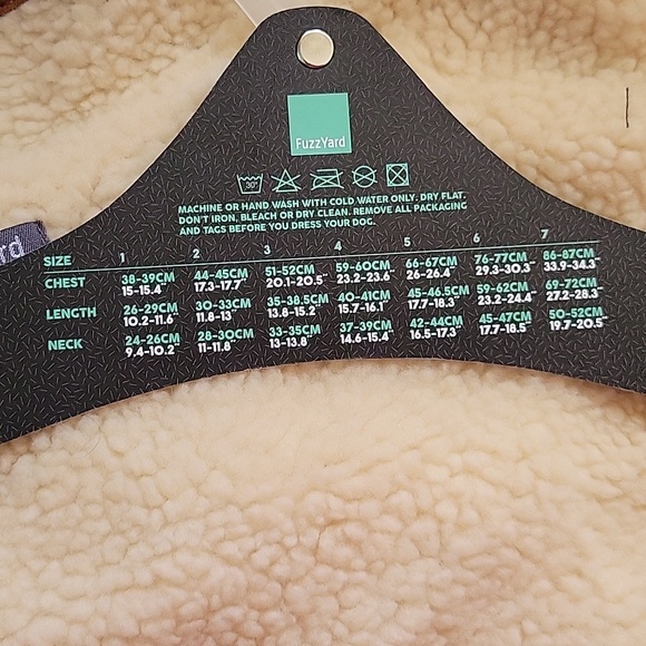 FuzzYard Quilted Dog Jacket - Black and brown faux leather size 5 - Picture 7 of 11